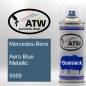 Preview: Mercedes-Benz, Aero Blue Metallic, 5959: 400ml Sprühdose, von ATW Autoteile West.